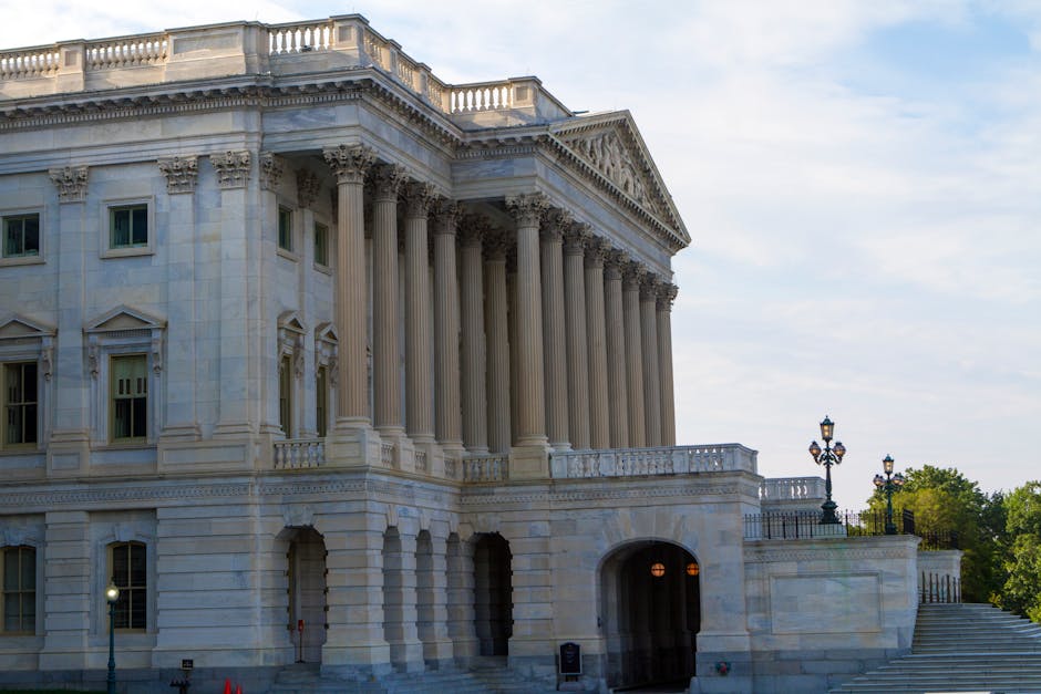Federal government building columns architecture